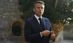 Visioconférence entre Emmanuel Macron et la coalition des volontaires