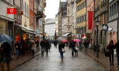 Une rue commerçante à Constance