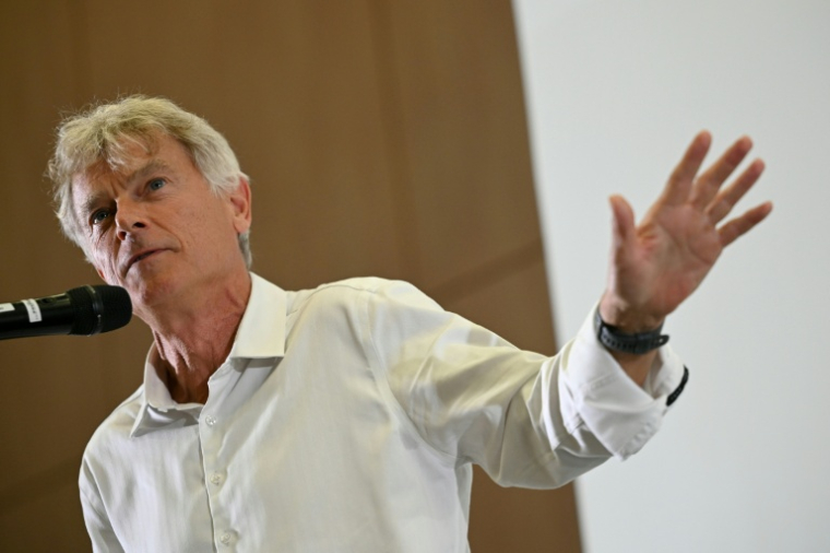Fabien Roussel, secrétaire national du Parti communiste français (PCF), le 22 août 2026 à Toulouse, en Haute-Garonne ( AFP / Matthieu RONDEL )