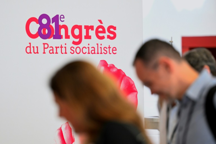 Le 81e congrès du Parti socialiste s'est ouvert vendredi 13 juin 2025 à Nancy ( AFP / Jean-Christophe VERHAEGEN )