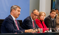 Conférence de presse à l'issue d'une réunion du conseil de la coalition gouvernementale, à Berlin