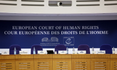 Photographie de la CEDH prise le 27 septembre 2023 ( AFP / FREDERICK FLORIN )