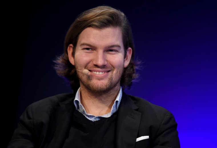 Le PDG et cofondateur de N26, Valentin Stalf, à Paris, le 30 janvier 2018. ( AFP / ERIC PIERMONT )