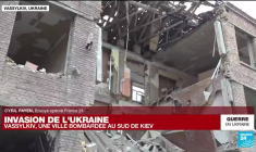 Invasion de l'Ukraine : Vassylkiv, ville bombardée au sud de Kiev