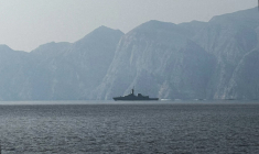 Un navire dans le détroit d'Ormuz, le 1er mars 2026. (illustration) ( AFP / SAHAR AL ATTAR )