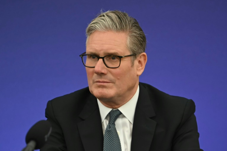 Le Premier ministre britannique Keir Starmer, le 18 septembre 2025 à Aylesbury, dans le centre de l'Angleterre  ( AFP / ANDREW CABALLERO-REYNOLDS )
