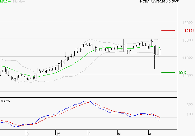 BIOMERIEUX : La tendance baissière peut reprendre
