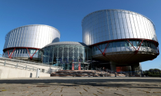 Vue de la Cour européenne des droits de l'homme (CEDH), le 27 septembre 2023 à Strasbourg (est de la France) ( AFP / FREDERICK FLORIN )