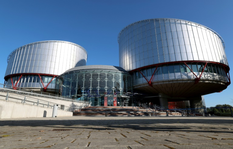 Vue de la Cour européenne des droits de l'homme (CEDH), le 27 septembre 2023 à Strasbourg (est de la France) ( AFP / FREDERICK FLORIN )