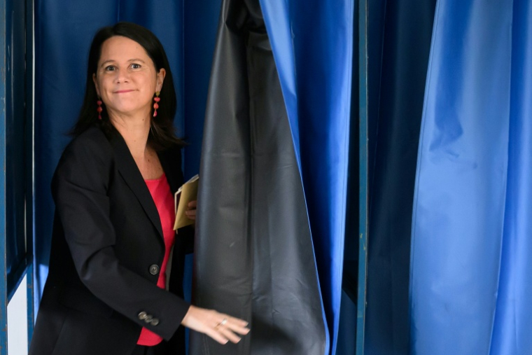 La maire socialiste sortante de Nantes Johanna Rolland, le 15 mars 2026, à Nantes ( AFP / Loic VENANCE )