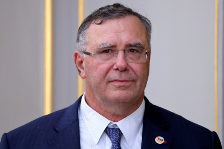 Le PDG de TotalEnergies Patrick Pouyanné à l'Elysée, Paris le 14 septembre 2026 ( AFP / Ludovic MARIN )