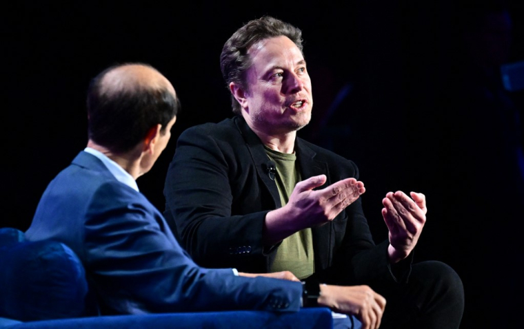 Elon Musk à Los Angeles, aux États-Unis, le 6 mai 2024. ( AFP / FREDERIC J. BROWN )