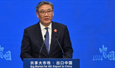 Wang Wentao, le 4 novembre 2025, à Shanghaï ( AFP / HECTOR RETAMAL )