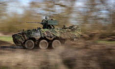 Un véhicule blindé Pandur II, de l'armée tchèque (illustration) ( AFP / RONNY HARTMANN )