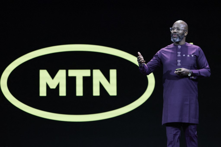 Le PDG de MTN, Ralph Mupita, à Barcelone, en Espagne, le 3 mars 2025. ( AFP / LLUIS GENE )