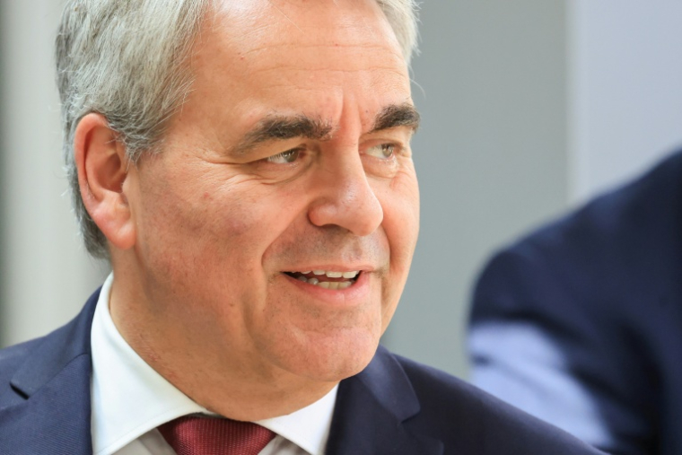Le président des Hauts-de-France Xavier Bertrand à Amiens dans la Somme le 8 juin 2026 ( POOL / Ludovic MARIN )