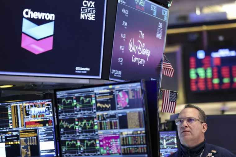 Un opérateur à la Bourse de New York, le 24 mars 2026 ( AFP / ANGELA WEISS )