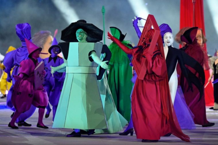 Des danseurs durant la cérémonie d'ouverture des Jeux d'hiver de Milan Cortina, au stade San Siro de Milan, le 6 février 2026 ( AFP / WANG Zhao )