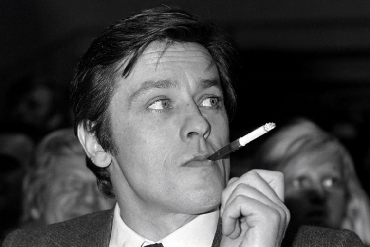 Alain Delon le 5 mars 1976 ( AFP / - )