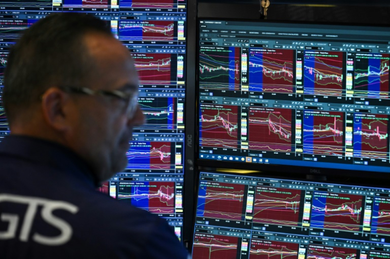 Un opérateur à la Bourse de New York, le 15 juillet 2025 ( AFP / ANGELA WEISS )
