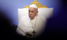 Le pape François au Palais du Pharo, Marseille