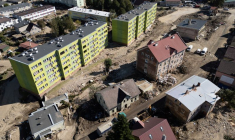 Conséquences des inondations de la rivière Morawka à Stronie Slaskie