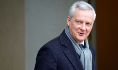 Le ministre français de l'Economie et des Finances, Bruno Le Maire à l'Elysée à Paris