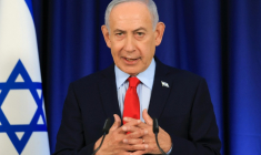 Le Premier ministre israélien Benjamin Netanyahu parle durant une conférence de presse le 19 mars 2026 à Jérusalem ( POOL / Ronen Zvulun )