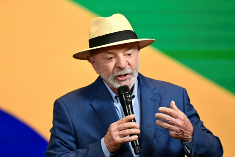 Le président brésilien de gauche Luiz Inacio Lula da Silva, le 13 août 2026 à Brasilia ( AFP / Evaristo Sa )