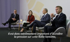 Macron appelle les Européens à "accroître la pression" sur la flotte fantôme russe