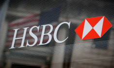Photo d'archives du logo HSBC à New York