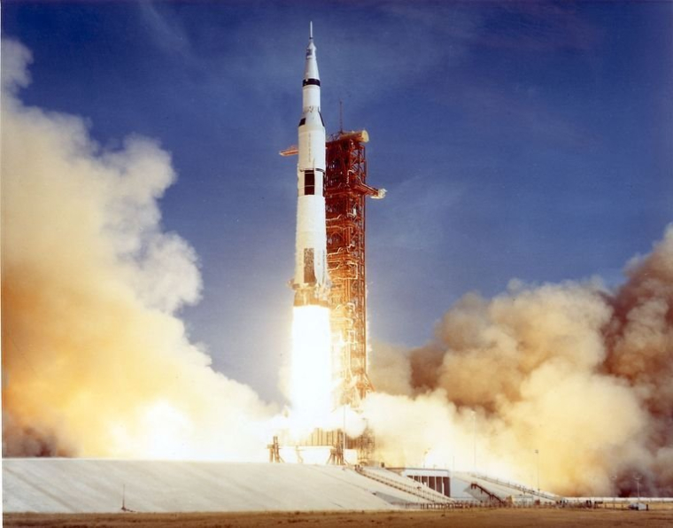 La mission du programme Apollo 11 a duré huit jours et permis de réaliser le voeu fixé par le président John Kennedy, démontrer la supériorité spatiale des Etats-Unis sur l'URSS ( NASA /  )