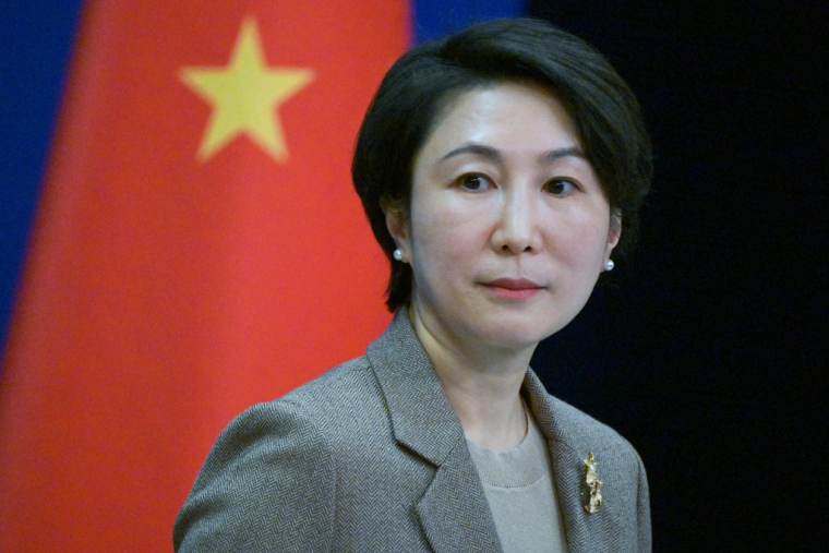 Mao Ning, porte-parole des Affaires étrangères chinoises, à Pékin, en 2024 ( AFP / PEDRO PARDO )