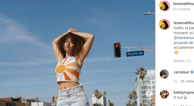 L'influenceuse Léna Situations a été victime d'une arnaque aux Etats-Unis.  (Instagram / lenamahfouf)