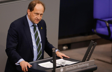 Alexander Graf Lambsdorff lors d'une session au Bundestag, le 21 novembre 2017.  ( AFP / ODD ANDERSEN )