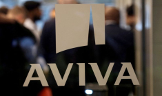 Un logo Aviva au siège de la société à Londres