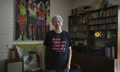 Abby Pariser, ancienne membre du réseau clandestin "Jane", le 5 juin 2025 à Huntington, dans l'Etat américain de New York ( AFP / ANGELA WEISS )
