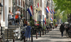 Célébrations de la Fête du Roi à Amsterdam pendant la pandémie de coronavirus (COVID-19)