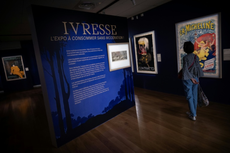L'exposition "Ivresse" au Musée des Arts Précieux Paul Dupuy, le 17 avril 2026 à Toulouse ( AFP / Lionel BONAVENTURE )
