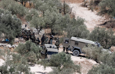 Conséquences d'une frappe aérienne israélienne près de Tulkarm