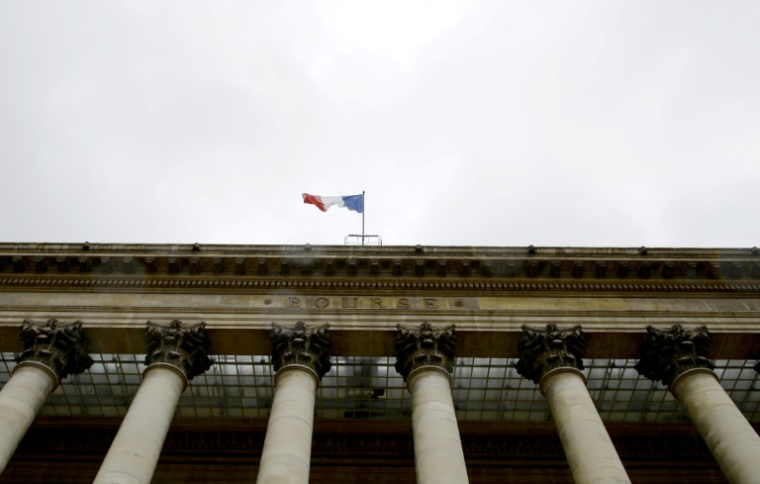 L'ancien siège de la Bourse de Paris, le palais Brongniart, à Paris le 24 août 2015 ( AFP / ERIC PIERMONT )