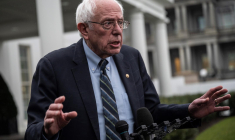 Le sénateur du Vermont, Bernie Sanders à la Maison blanche le 25 janvier 2023. ( AFP / Andrew CABALLERO-REYNOLDS )