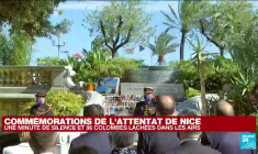 Commémorations de l'attentat de Nice : une minute de silence et 86 colombes lâchées dans les airs