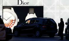L'extérieur d'un magasin Dior à Pékin
