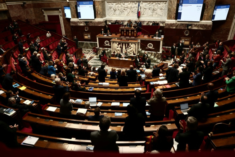 L'hémicycle de l'Assemblée nationale, le 5 novembre 2025 ( AFP / Thibaud MORITZ )