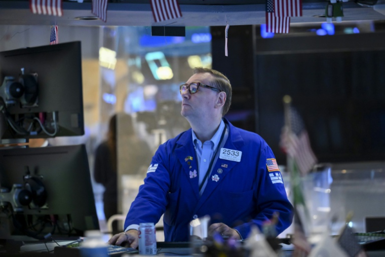 Un opérateur à la Bourse de New York, le 24 août 2026 ( AFP / ANGELA WEISS )
