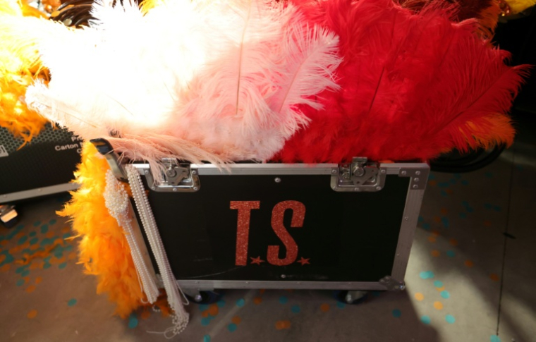 Un événement promotionnel pour la sortie de l'album de Taylor Swift "The Life of a Showgirl" à New York le 2 octobre 2025 ( AFP / TIMOTHY A. CLARY )
