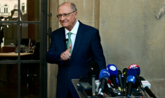 Le vice-président brésilien Geraldo Alckmin, à Rio de Janeiro, le 16 septembre 2025. ( AFP / Pablo PORCIUNCULA )
