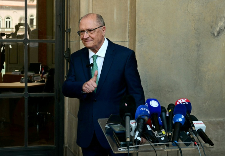 Le vice-président brésilien Geraldo Alckmin, à Rio de Janeiro, le 16 septembre 2025. ( AFP / Pablo PORCIUNCULA )