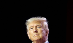 L'ancien président américain Donald Trump lors d'une conférence